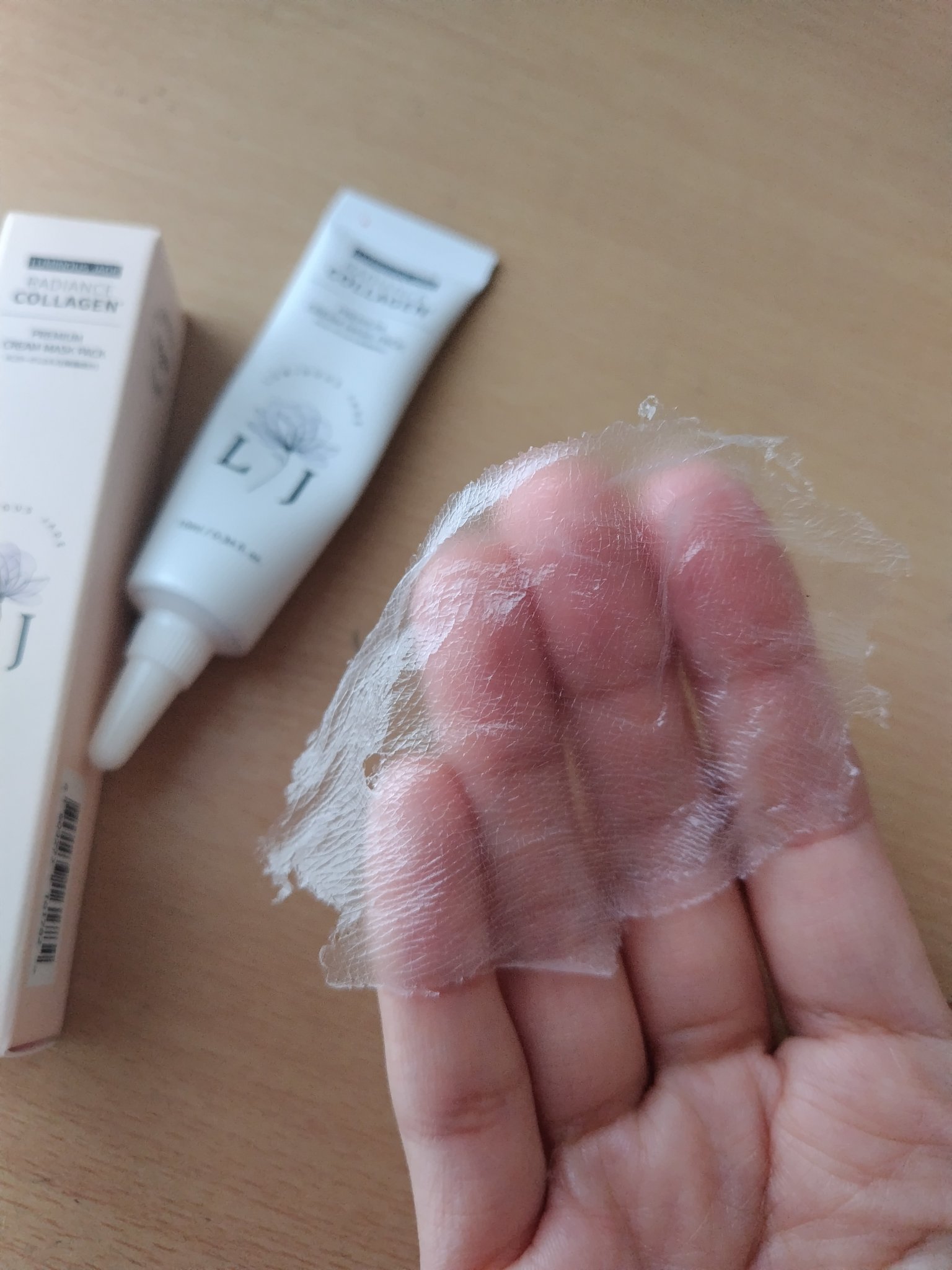 ラディアンスコラーゲンプレミアムクリームマスクパック/ LUMINOUS JADE/シートマスク・パックを使ったクチコミ（3枚目）