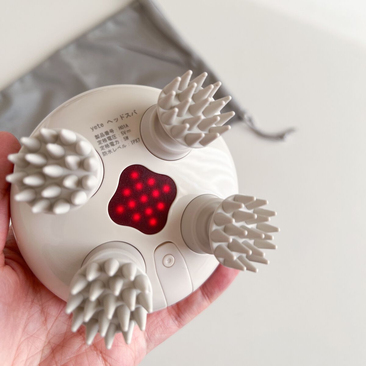 ヘッドスパ 電動頭皮ブラシ/yete/ヘッドマッサージャーを使ったクチコミ(3枚目)