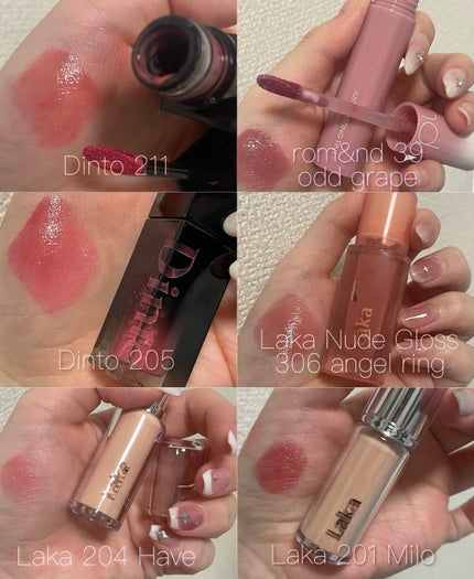 ジューシーラスティングティント/rom&nd/リップティントを使ったクチコミ(4枚目)