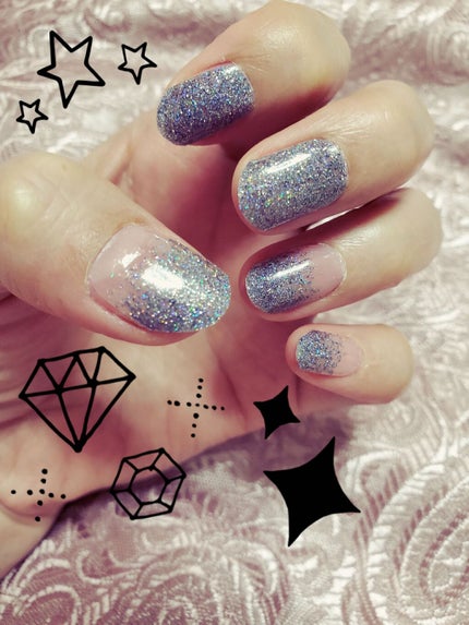 貼るジェルネイル/セリア/ネイルシールを使ったクチコミ(3枚目)