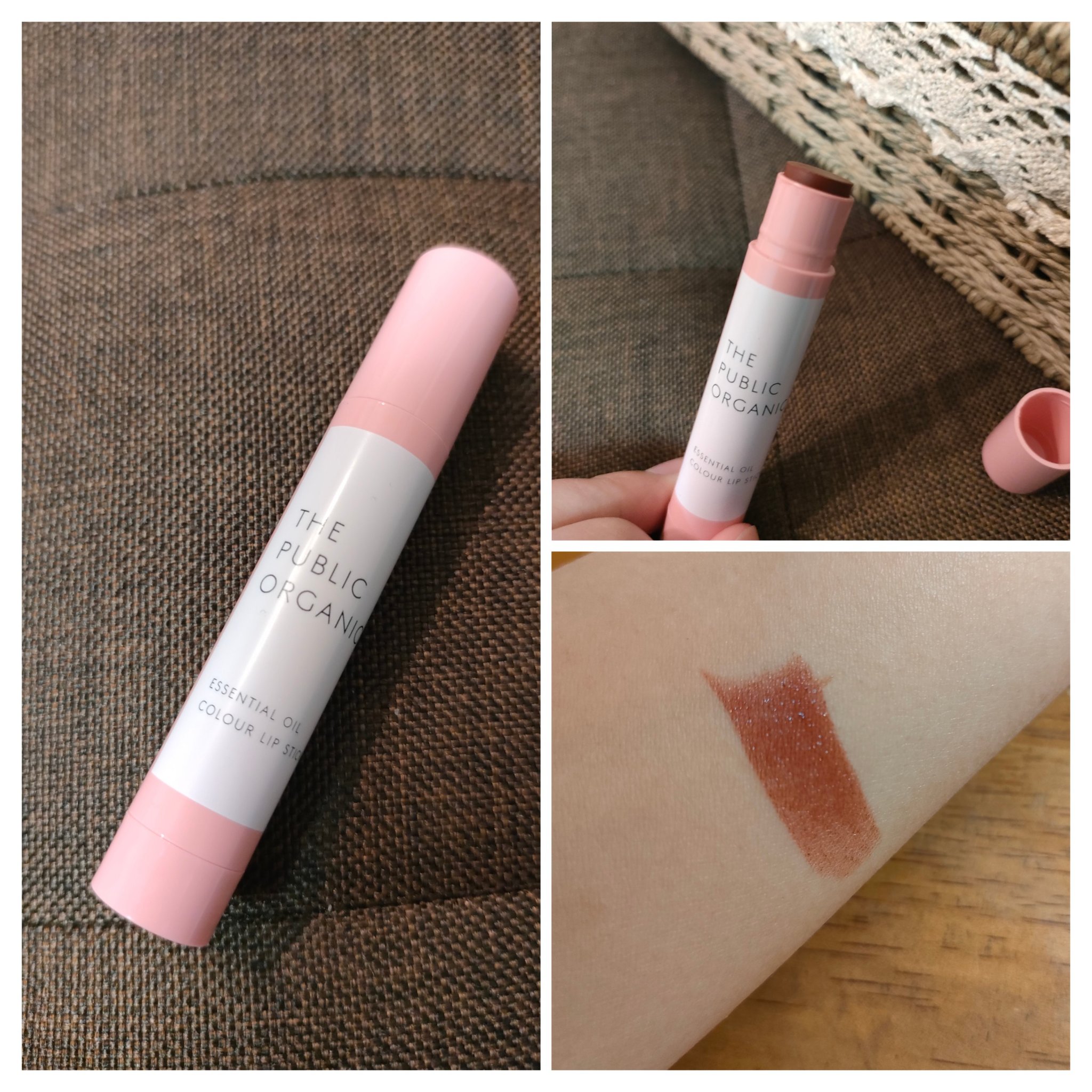 ザ パブリック オーガニック 精油カラーリップスティック フリーリー ブラウン/THE PUBLIC ORGANIC/リップクリームを使ったクチコミ（2枚目）