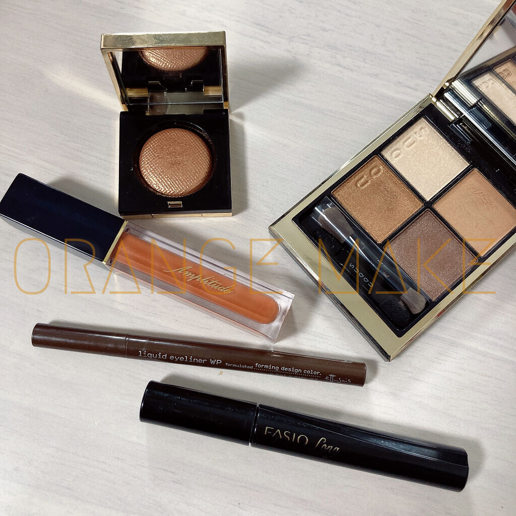 エクストラボリューム カラーマスカラ 05 クロームオレンジ/Amplitude/マスカラを使ったクチコミ（1枚目）