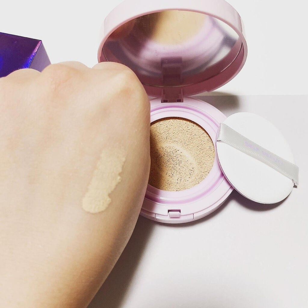 ユニコーン オーロラ光彩クッション/SELF BEAUTY/クッションファンデーションを使ったクチコミ(3枚目)