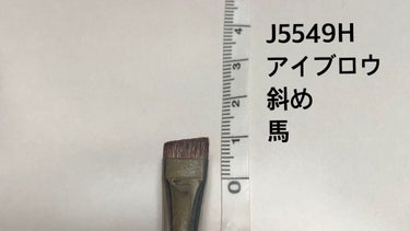 B5549 アイブロウ 斜め/白鳳堂/メイクブラシを使ったクチコミ（1枚目）