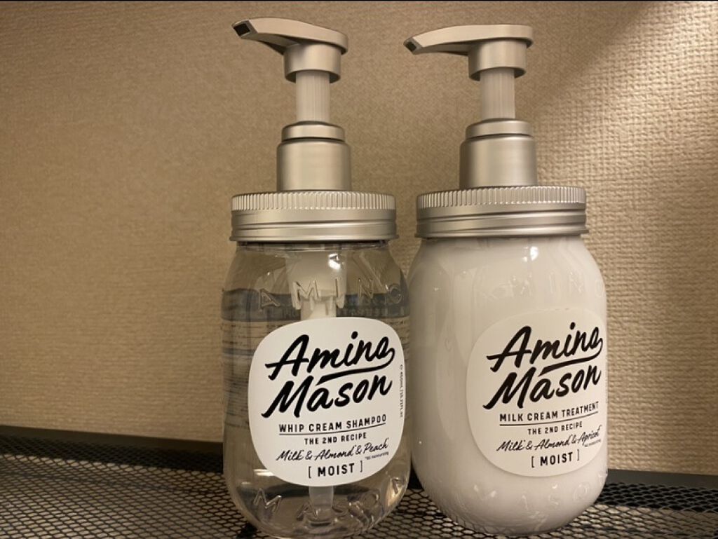 アミノメイソン ディープモイスト ホイップクリーム シャンプー/ミルククリーム ヘアトリートメント/アミノメイソン/市販シャンプーを使ったクチコミ（1枚目）