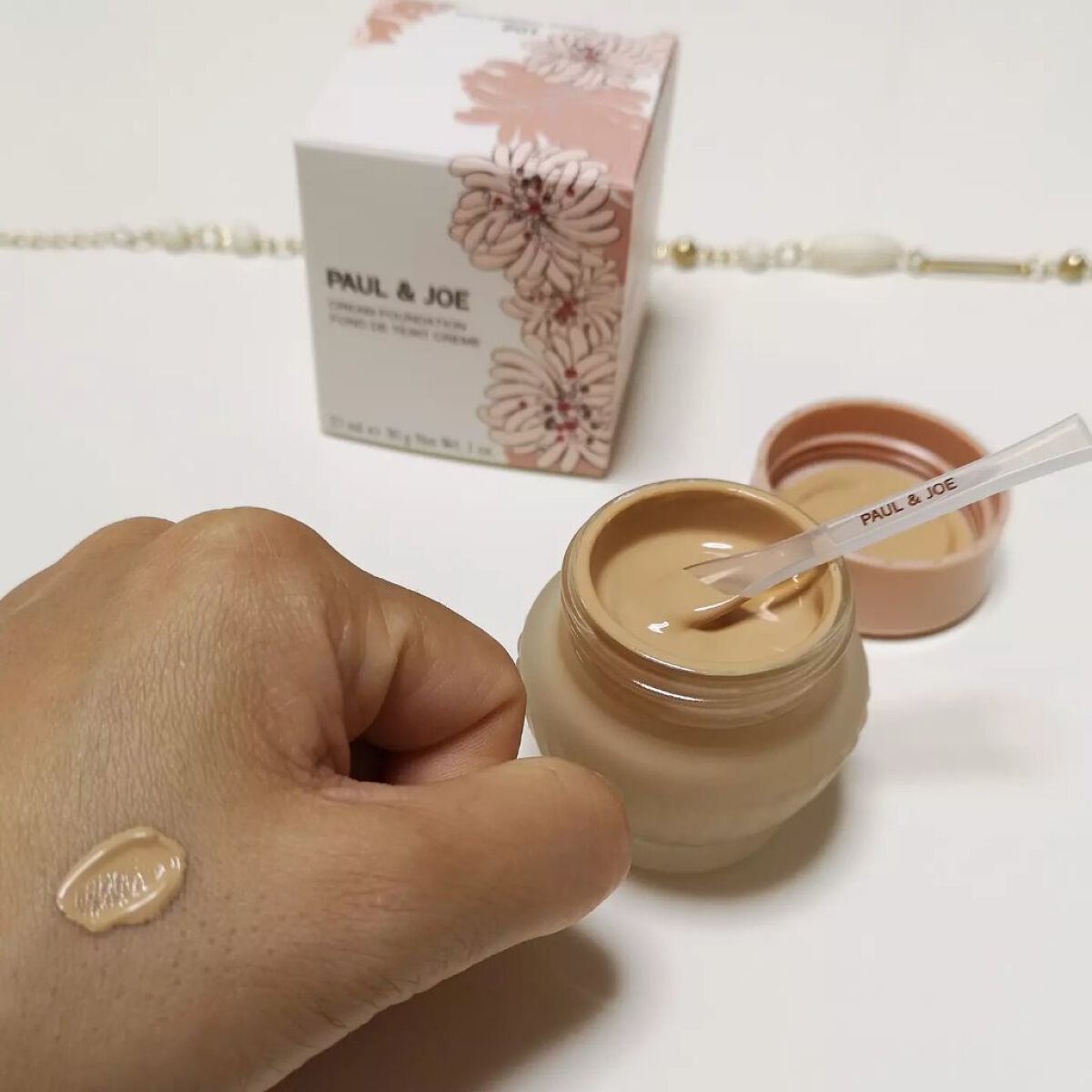 フォンダン クリーム ファンデーション/PAUL & JOE BEAUTE/クリーム・エマルジョンファンデーションを使ったクチコミ(4枚目)