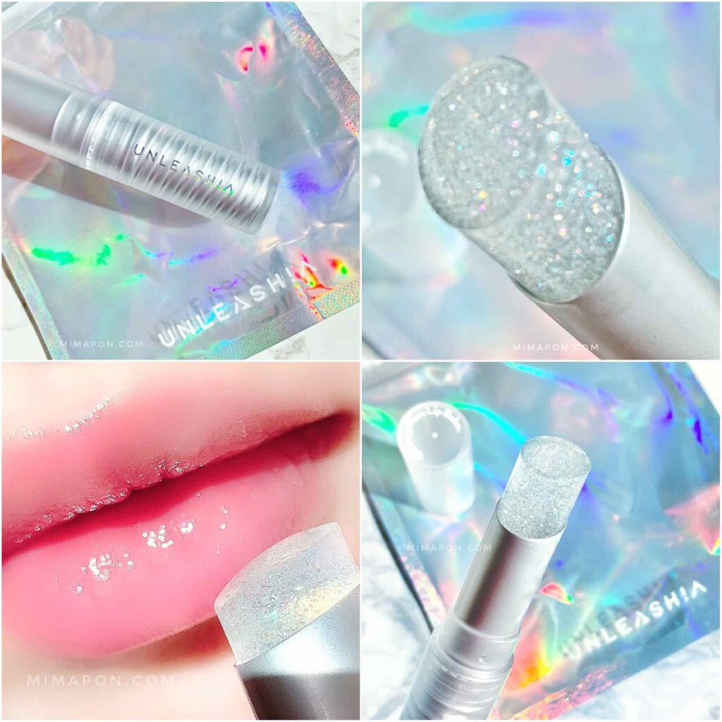 グリッタリーウェブリップバーム/unleashia/リップケアを使ったクチコミ（1枚目）