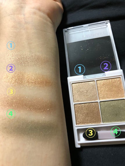 シルキースフレアイズ/キャンメイク/アイシャドウパレットを使ったクチコミ(2枚目)