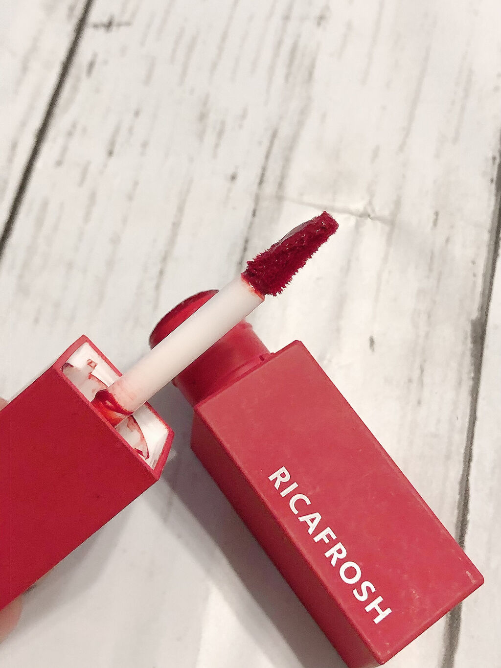 ジューシーリブティント/RICAFROSH/リップティントを使ったクチコミ（2枚目）