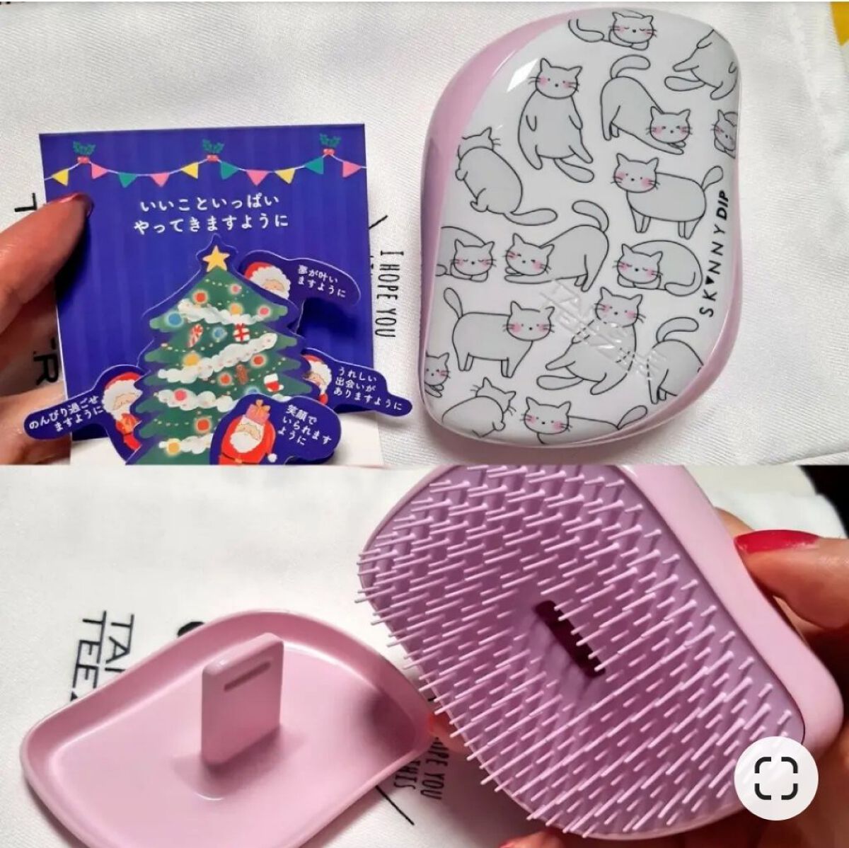 コンパクトスタイラー スキニーディップ ”キャット”/TANGLE TEEZER/ヘアブラシを使ったクチコミ（1枚目）
