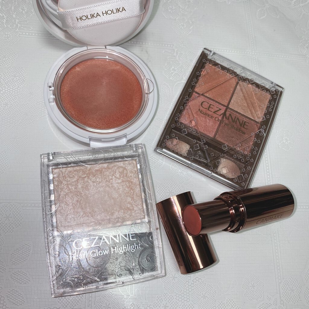 パーリードウチーク 03 Coral Drape/HOLIKA HOLIKA/パウダーチークを使ったクチコミ（1枚目）