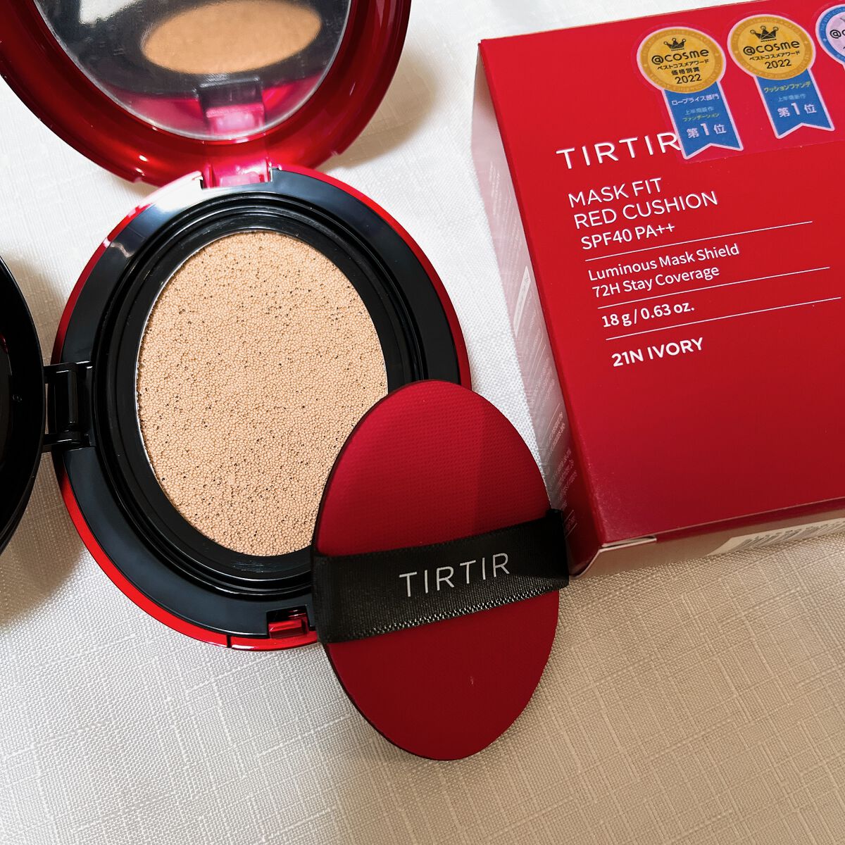 マスク フィット レッド クッション/TIRTIR(ティルティル)/クッションファンデーションを使ったクチコミ（3枚目）