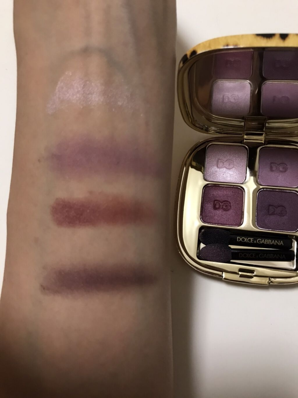 フェリンアイズ インテンスアイシャドウ クアッド/DOLCE&GABBANA BEAUTY/アイシャドウパレットを使ったクチコミ(2枚目)