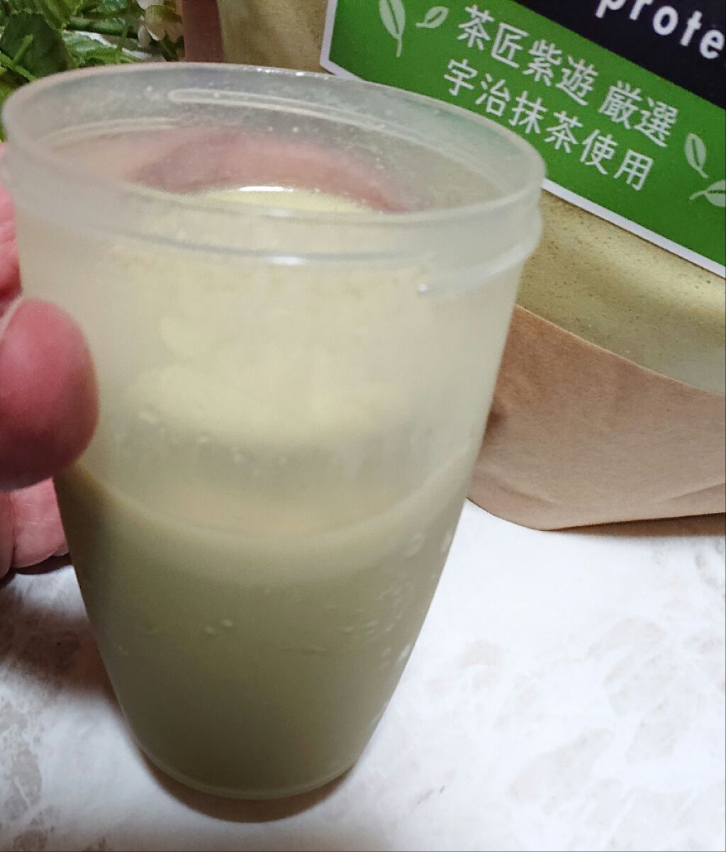 MATCHA PURE(プロテインパウダー)/ピュアパートナー/ソイプロテインを使ったクチコミ(4枚目)