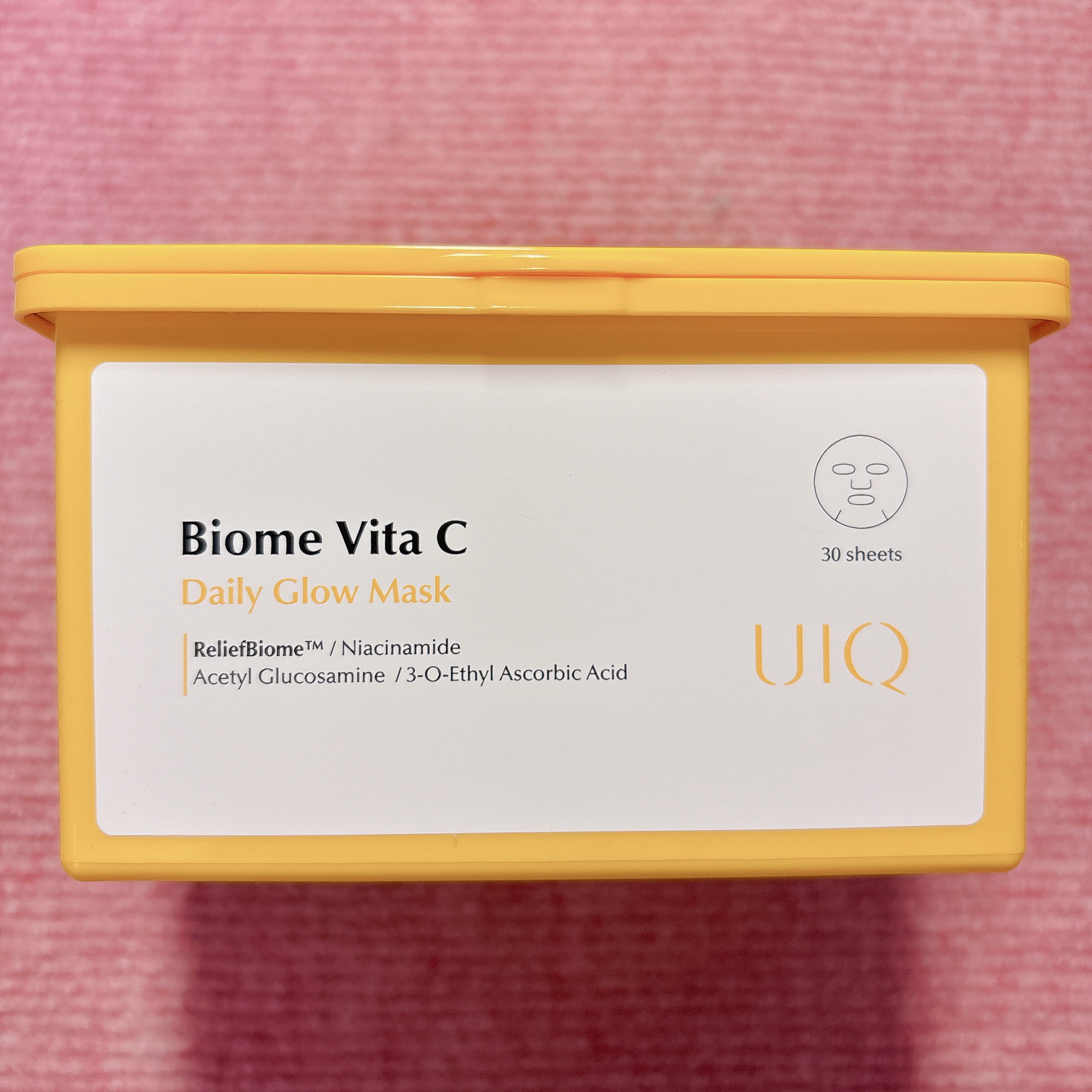 バイオームビタCグローデイリーシートマスク/UIQ/シートマスク・パックを使ったクチコミ（1枚目）