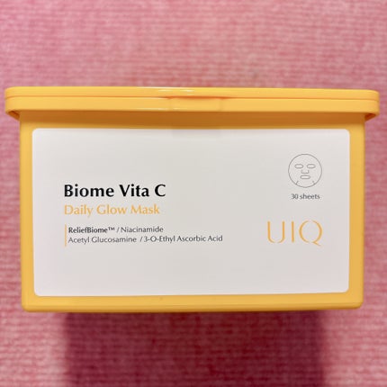 バイオームビタCグローデイリーシートマスク/UIQ/シートマスク・パックを使ったクチコミ(1枚目)