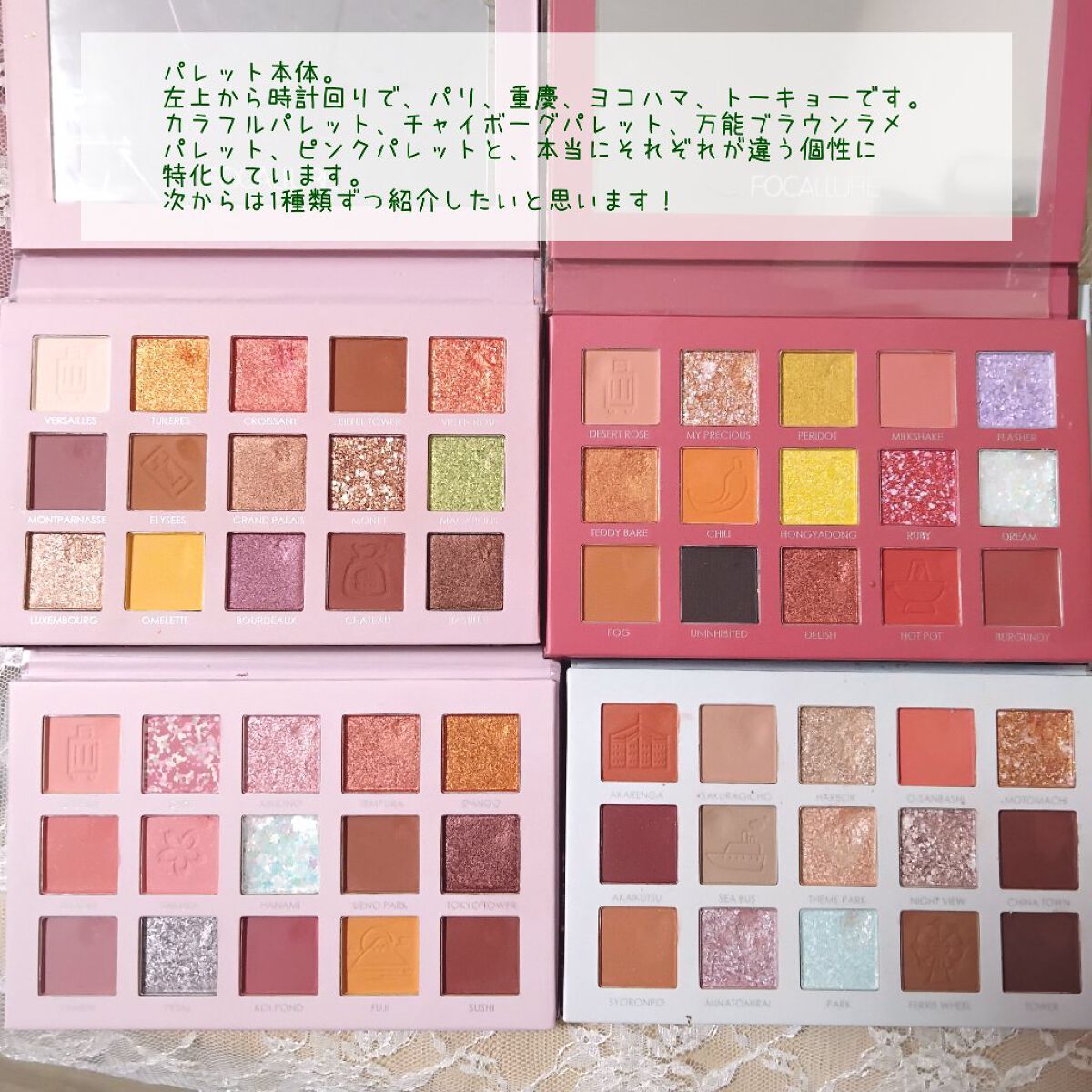 GO TRAVEL 15色アイシャドウパレット/FOCALLURE/アイシャドウパレットを使ったクチコミ（2枚目）