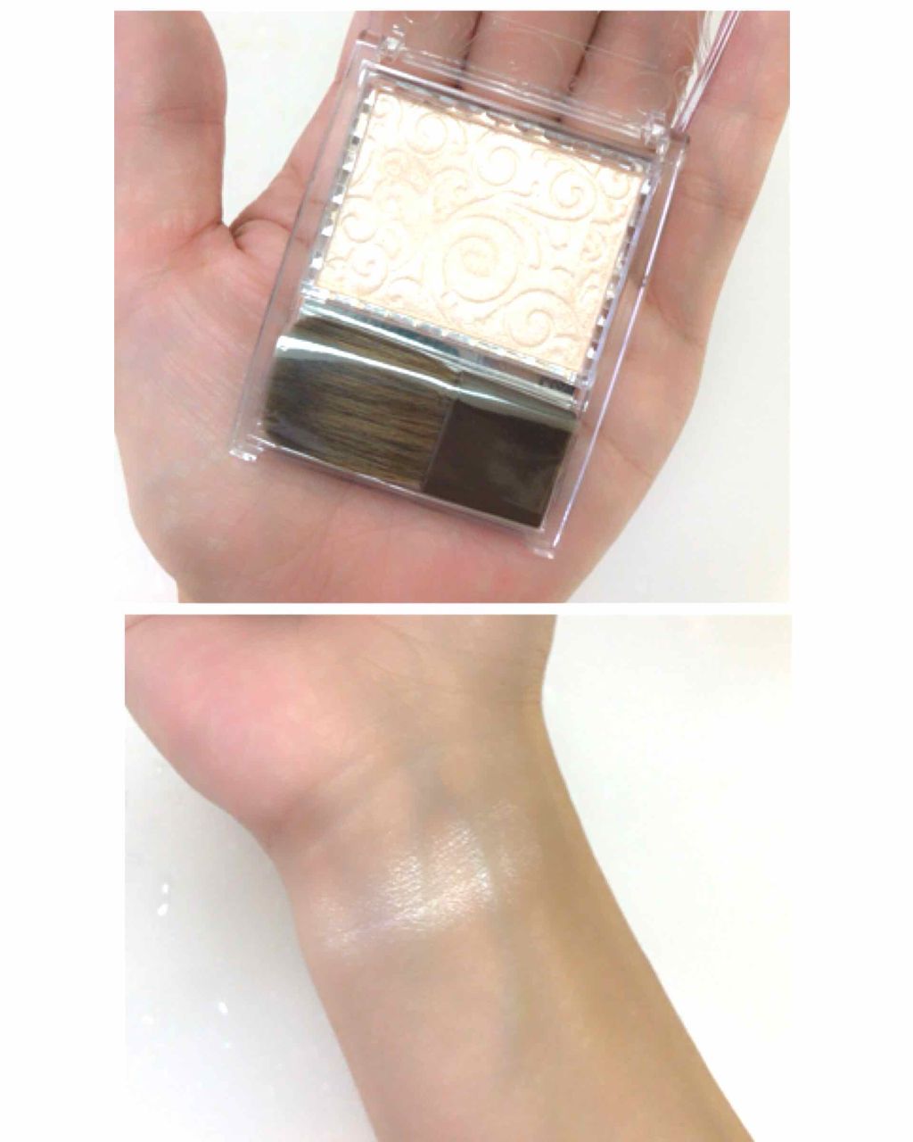 パールグロウハイライト/CEZANNE/パウダーハイライトを使ったクチコミ(2枚目)