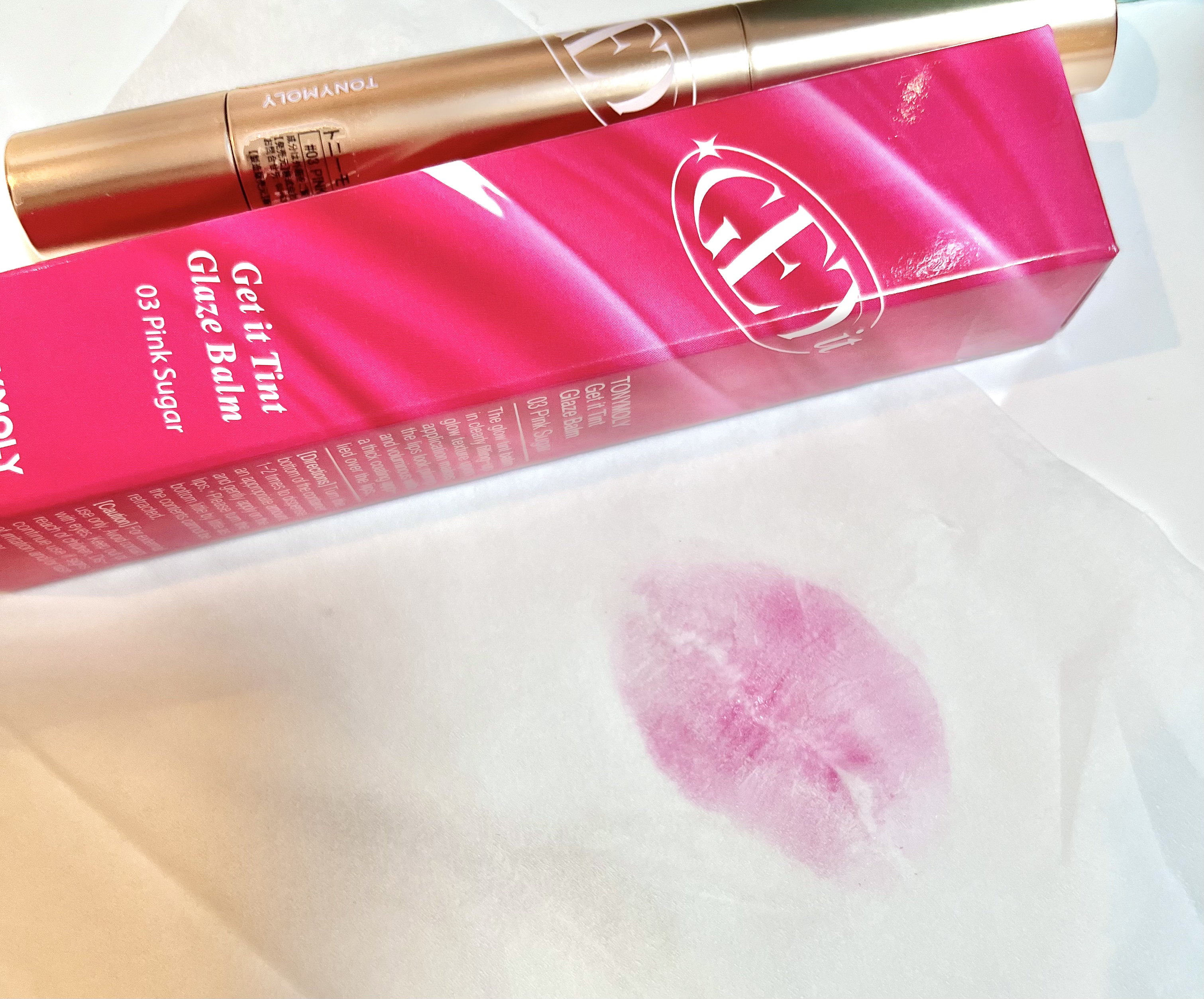 ゲットイットティントグレーズバーム/TONYMOLY/リップティントを使ったクチコミ（1枚目）