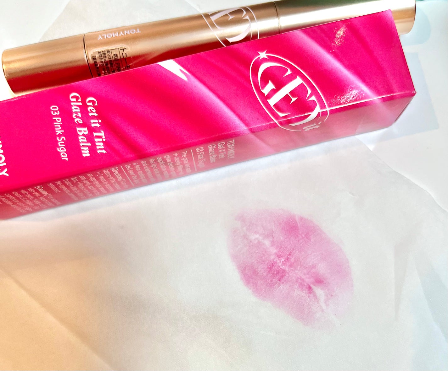 ゲットイットティントグレーズバーム/TONYMOLY/リップティントを使ったクチコミ(1枚目)