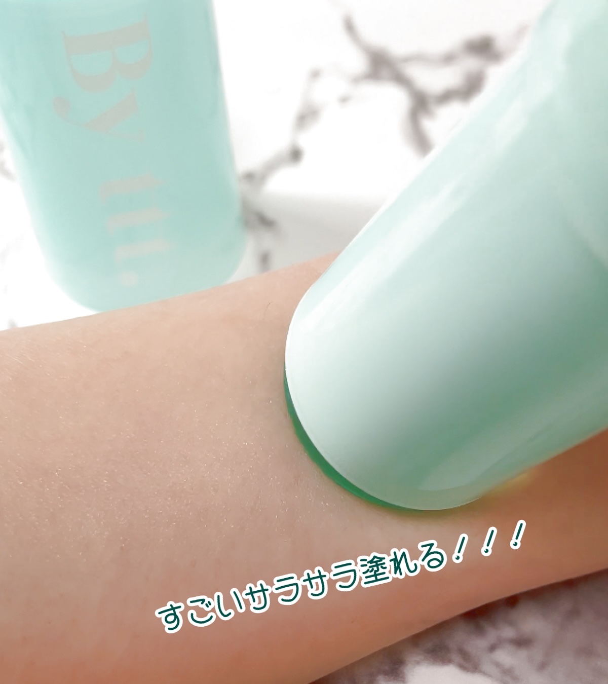 クリアサンスティック/By ttt./日焼け止めスティックを使ったクチコミ（2枚目）