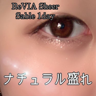 ReVIA 1day [COLOR] Sheer Sable（シアーセーブル）/ReVIA/ワンデー（１DAY）カラコンを使ったクチコミ（1枚目）