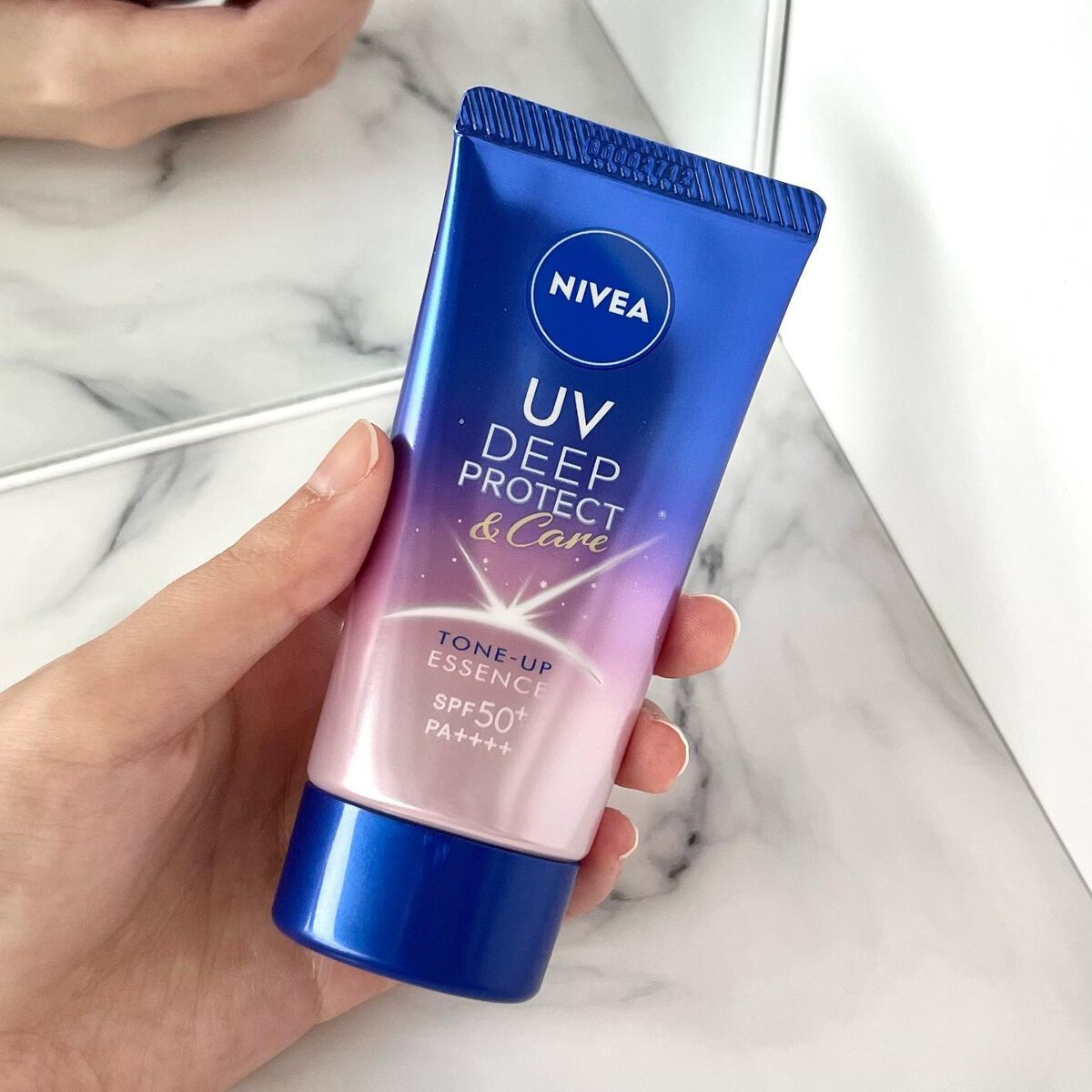 ニベアUV ディープ プロテクト&ケア トーンアップ エッセンス/ニベア/日焼け止めローションを使ったクチコミ(1枚目)