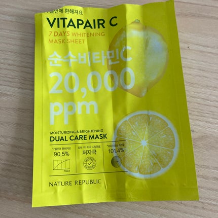 ビタペアC 7DAYS ホワイトニングマスクシート/ネイチャーリパブリック/シートマスク・パックを使ったクチコミ(1枚目)