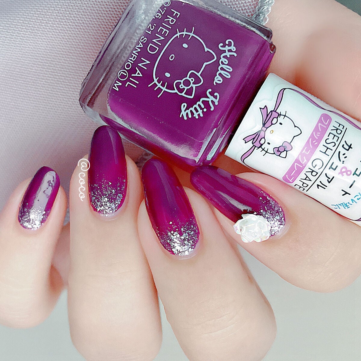 ネイル エナメル 細筆タイプ/ちふれ/マニキュアを使ったクチコミ(2枚目)