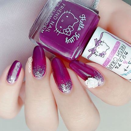 ネイル エナメル 細筆タイプ/ちふれ/マニキュアを使ったクチコミ(2枚目)