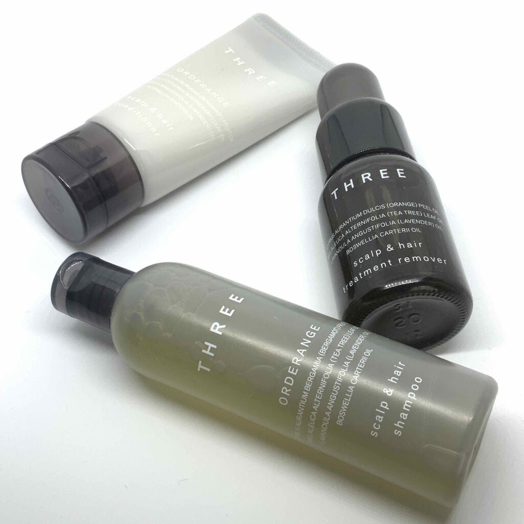 スキャルプ&ヘア トリートメント リムーバー&オーダレンジ R トライアルキット/THREE/トライアルキットを使ったクチコミ(1枚目)