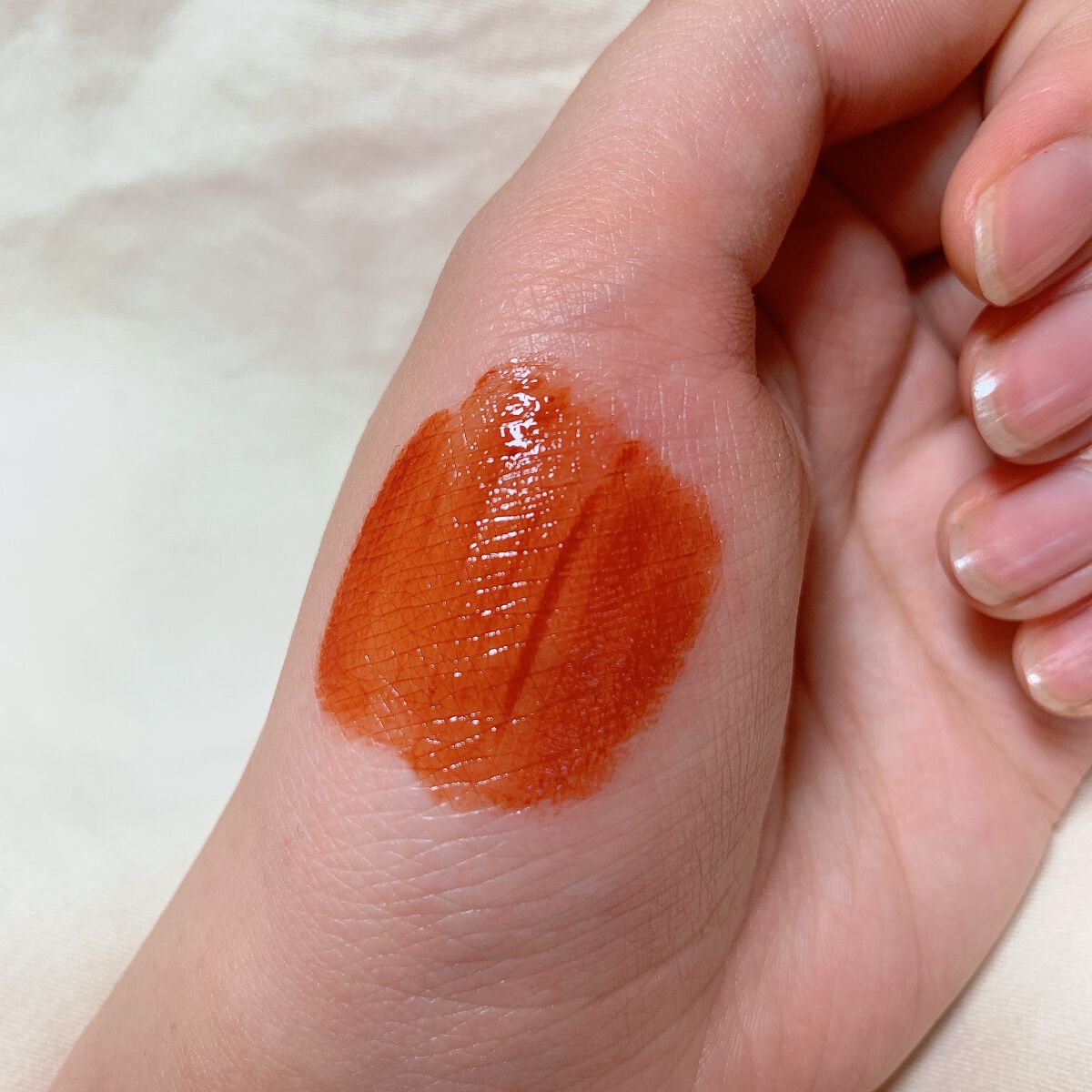 ジューシーラスティングティント/rom&nd/リップティントを使ったクチコミ（2枚目）