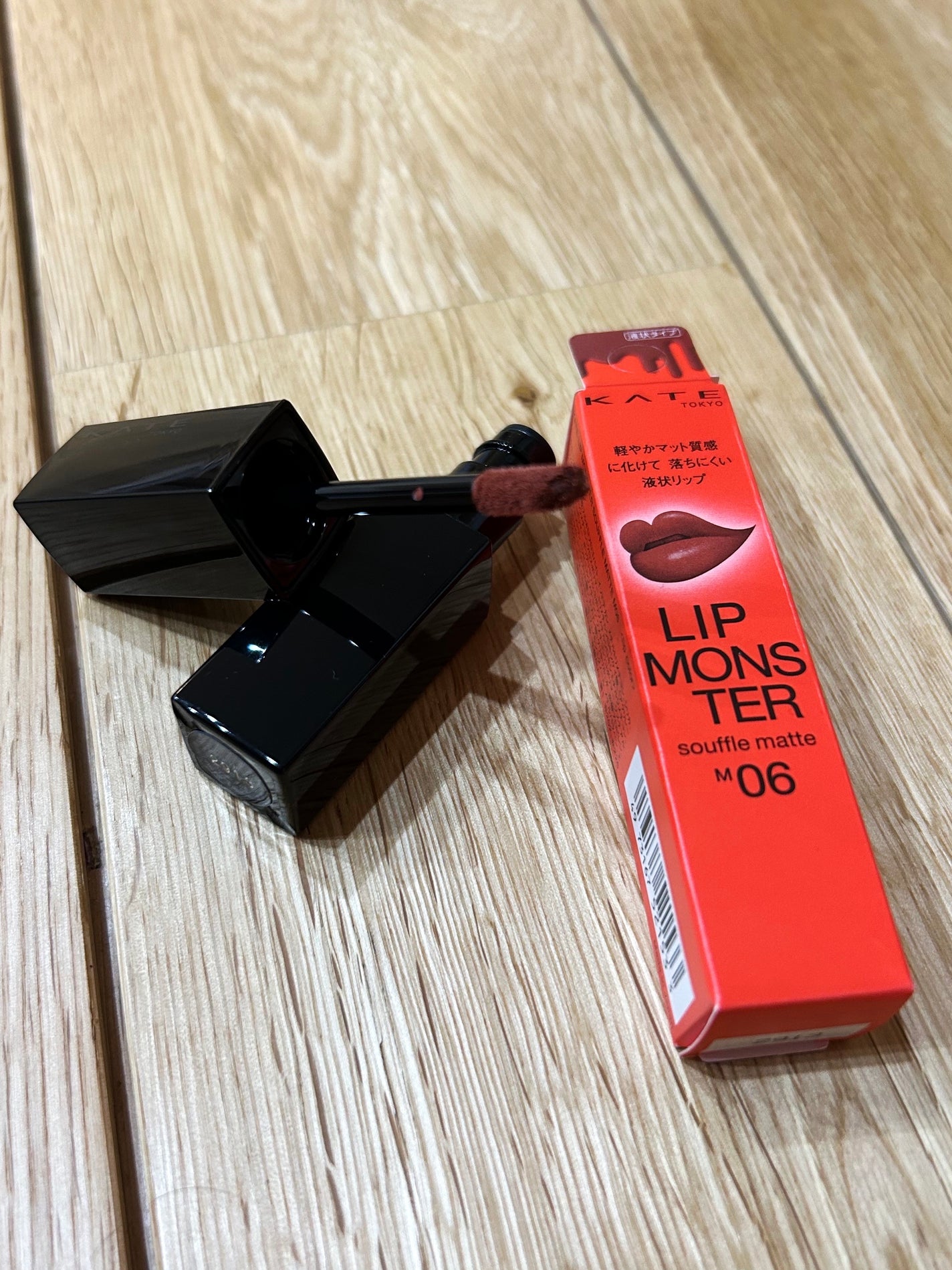 リップモンスター スフレマット/KATE/口紅を使ったクチコミ(3枚目)