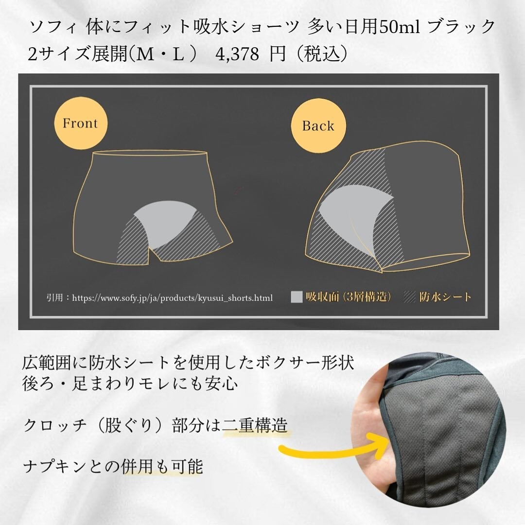 ソフィ 体にフィット吸水ショーツ/ソフィ/その他生理用品を使ったクチコミ(2枚目)
