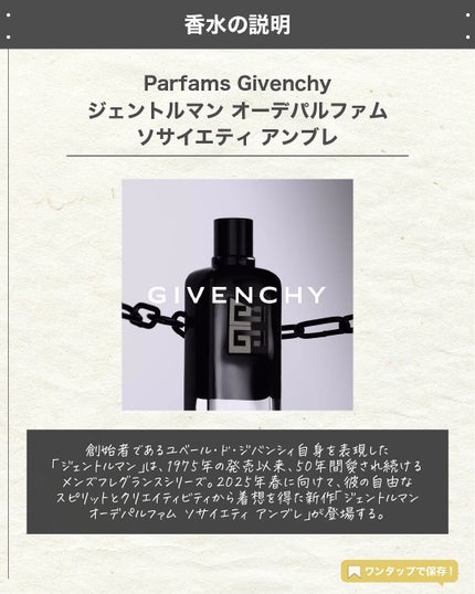 エスログ┊1日1分のモテ香水紹介 on LIPS 「.『男性専用新作香水』🌳製品情報🌳ParfamsGivench..」(2枚目)