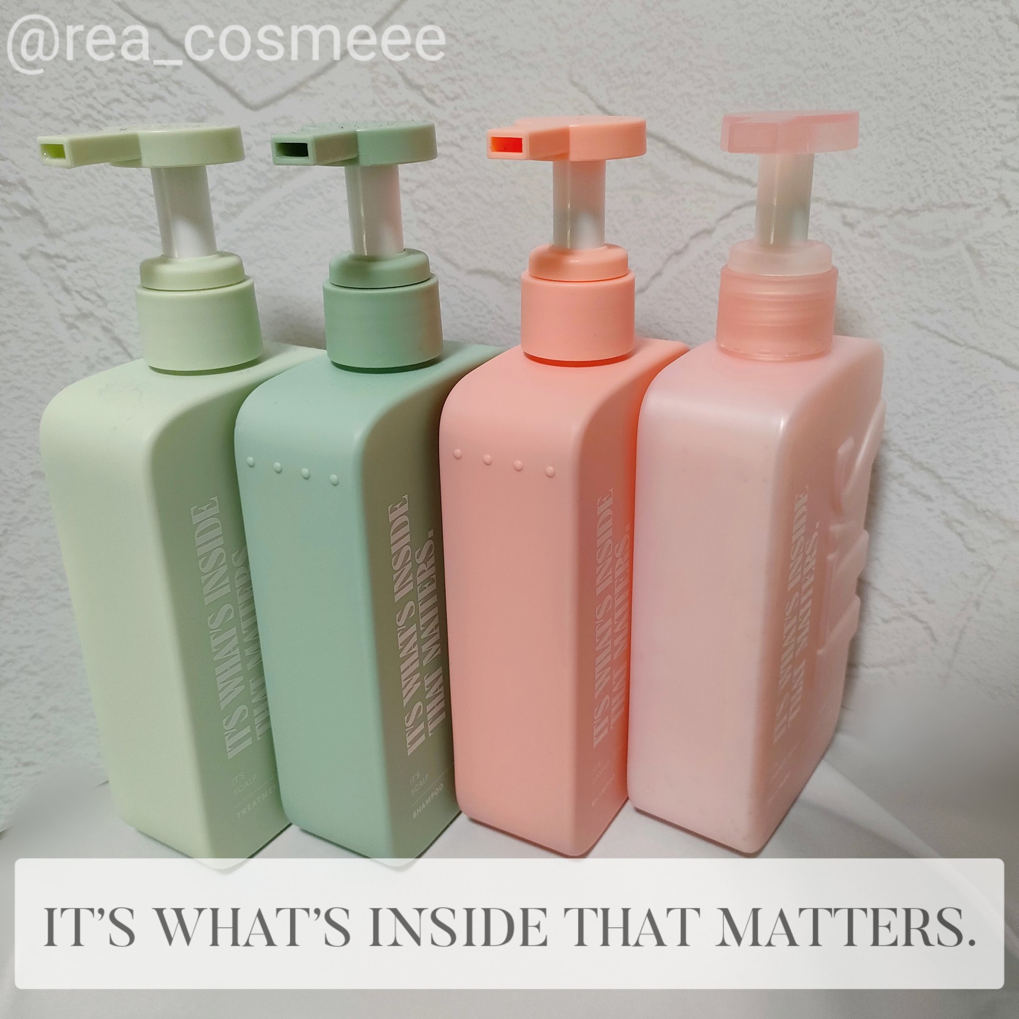 薬用スカルプ メディカルモイスト シャンプー/トリートメント/IT’S WHAT’S INSIDE THAT MATTERS./市販シャンプーを使ったクチコミ（2枚目）