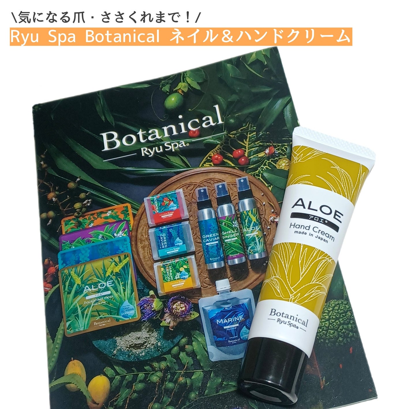 Botanical ネイル&ハンドクリーム アロエ/Ryu Spa/ハンドクリームを使ったクチコミ(1枚目)