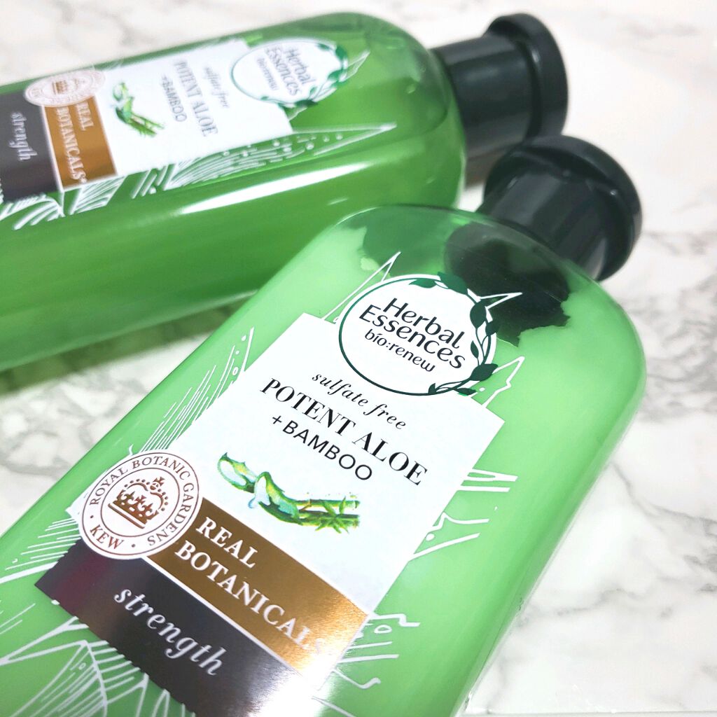 ビオリニュー アロエ&バンブー シャンプー/コンディショナー/ハーバルエッセンス/市販シャンプーを使ったクチコミ(1枚目)