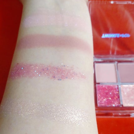 TWINKLE POP Pearl Flex Glitter Eye Palette/CLIO/アイシャドウパレットを使ったクチコミ(7枚目)