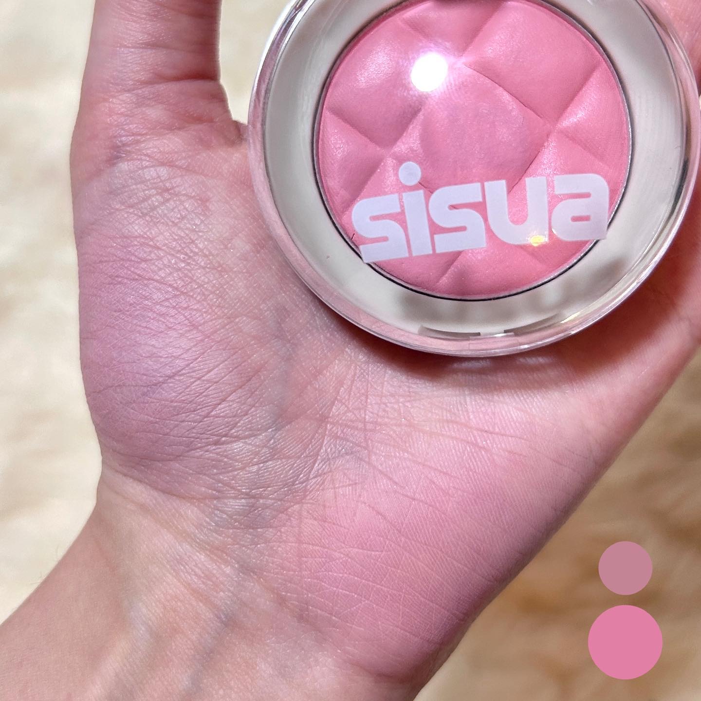 ワッフルドウブラッシャー/sisua by unleashia/ジェル・クリームチークを使ったクチコミ（3枚目）