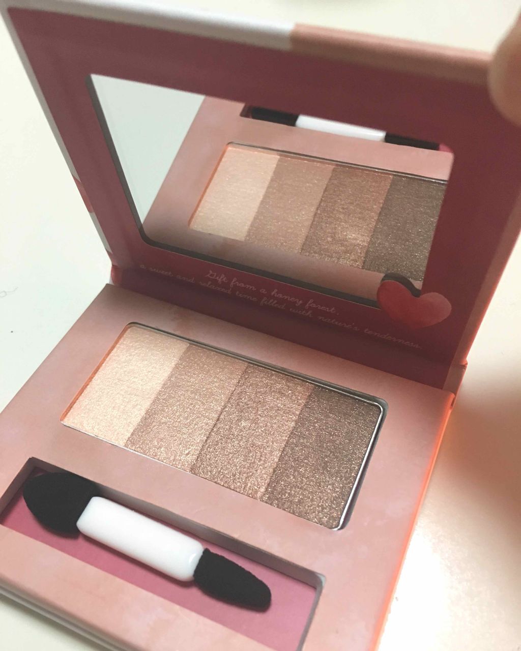 ワンダーハニー ハートフルなピュアアイシャドウ/VECUA Honey/アイシャドウパレットを使ったクチコミ(2枚目)