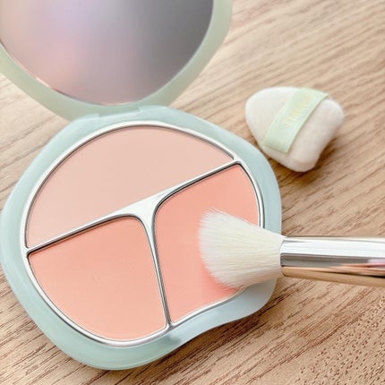 TIMAGE 3色チークパレット/TIMAGE/パウダーチークを使ったクチコミ(4枚目)