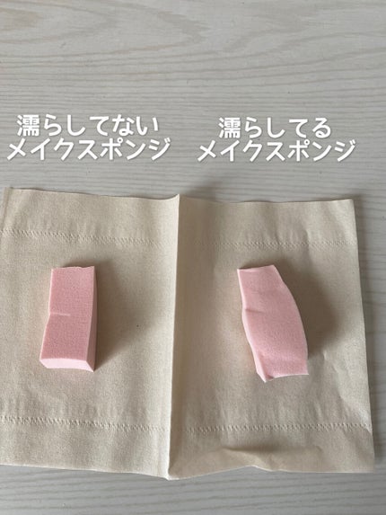 メイクアップスポンジ(バリューパック ウェッジ型 30個)/DAISO/パフ・スポンジを使ったクチコミ(2枚目)