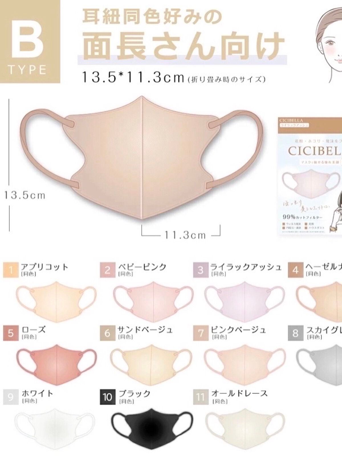 3D立体マスク/CICIBELLA/マスクを使ったクチコミ(7枚目)