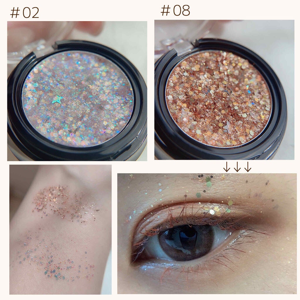 URGLAM GLITTER GEM/U R GLAM/ジェル・クリームチークを使ったクチコミ(2枚目)