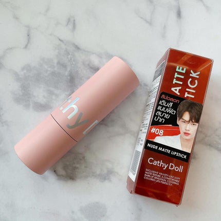 ヌードマットリップスティック/CathyDoll/口紅を使ったクチコミ(6枚目)