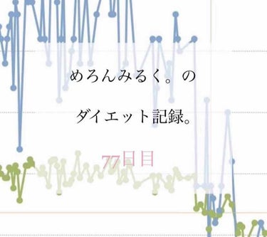 めろんみるく。 on LIPS 「めろんみるく。のダイエット記録🏃🏽‍♀️💨〜77日目〜体重☞5..」（1枚目）