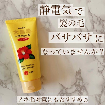 ヘアクリーム しっとり/大島椿/ヘアワックス・クリームを使ったクチコミ(1枚目)