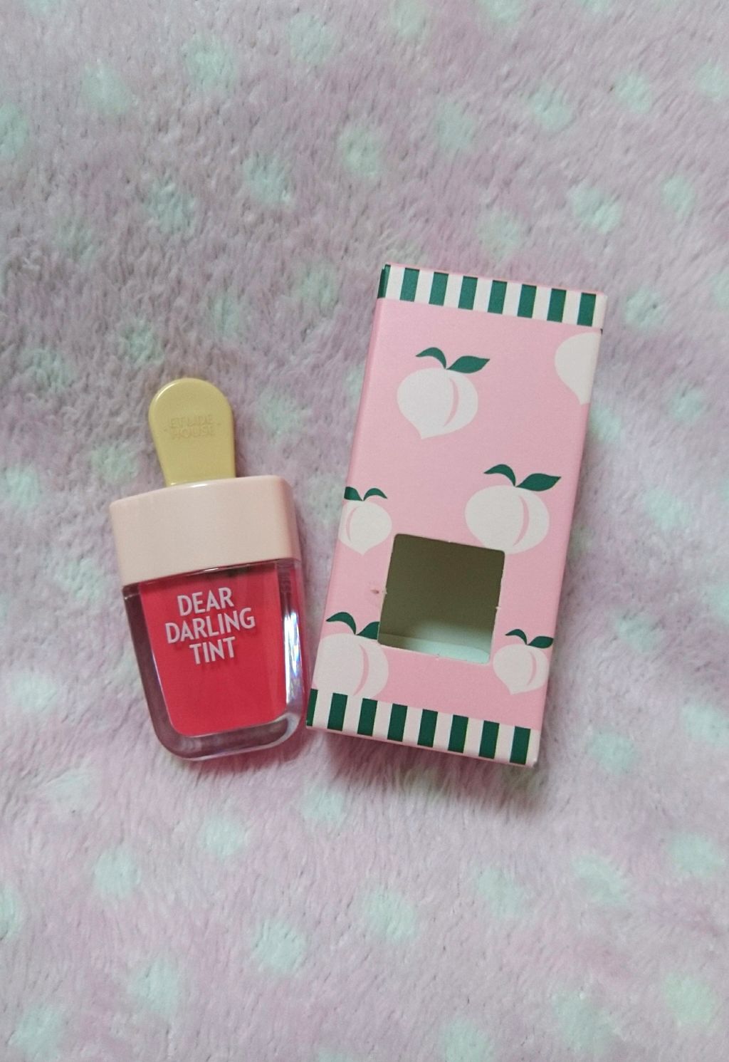 ディアダーリン ウォータージェルティント （アイスティント）/ETUDE/口紅を使ったクチコミ（1枚目）