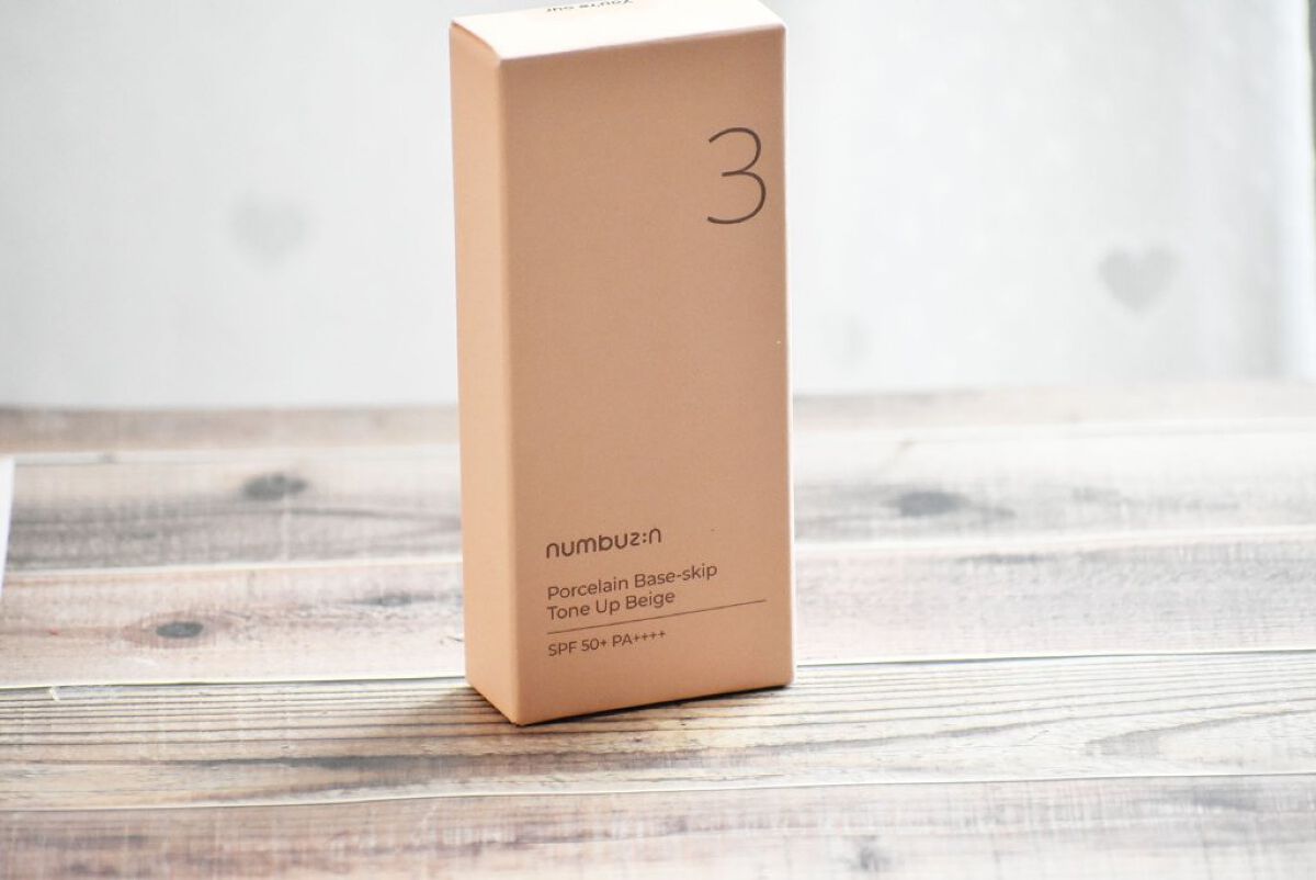 3番 ノーファンデ陶器肌トーンアップクリーム/numbuzin/化粧下地を使ったクチコミ(5枚目)